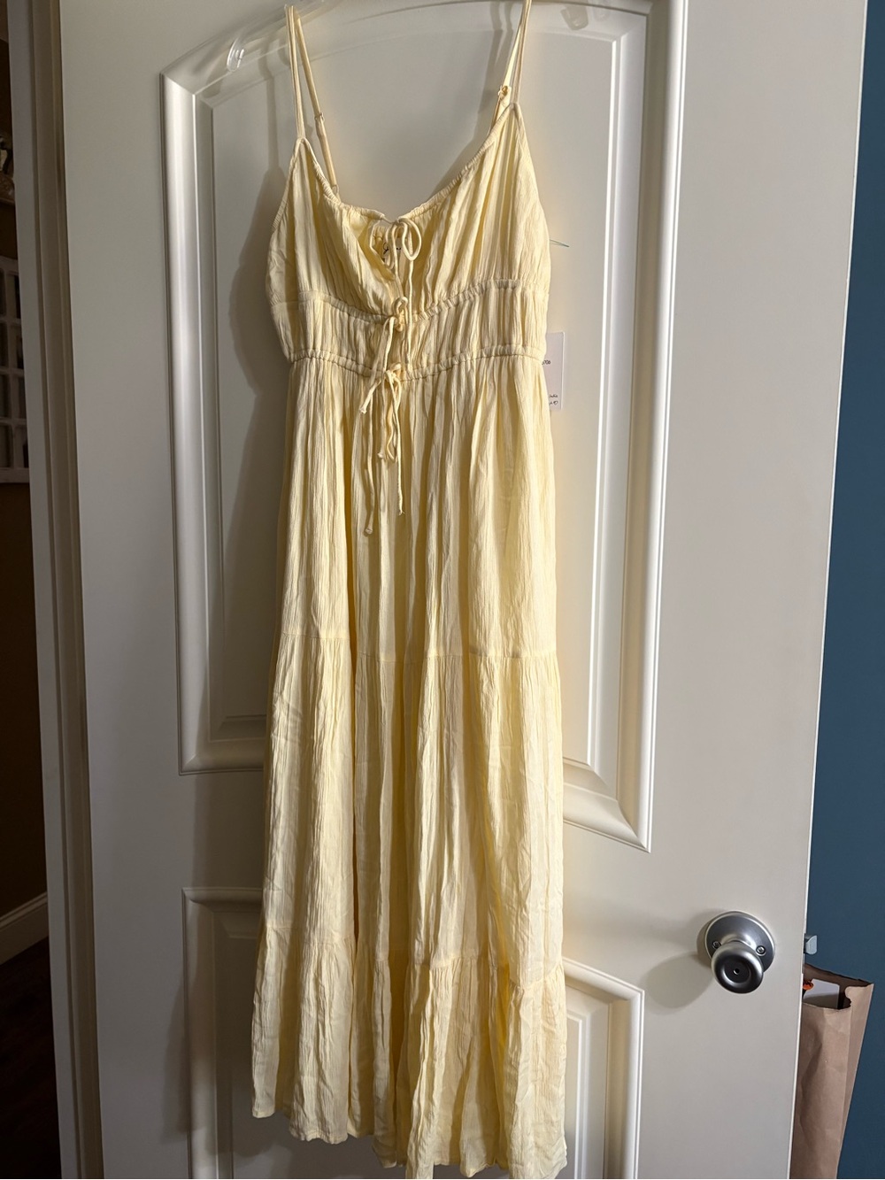 Japna Yellow Maxi Dress with Spaghetti Straps